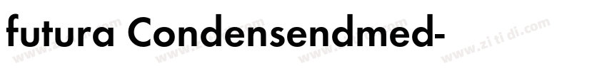 futura Condensendmed字体转换